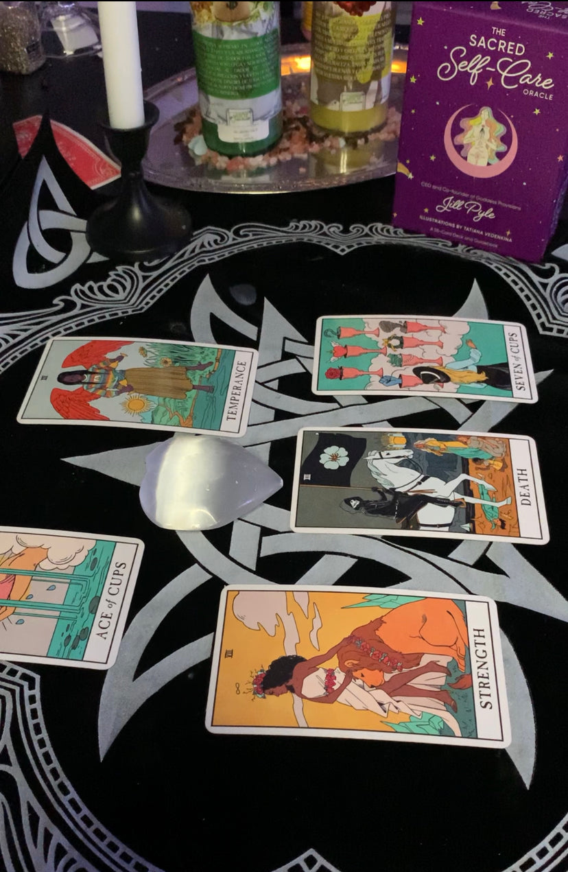Tarot card reading (8 cards )